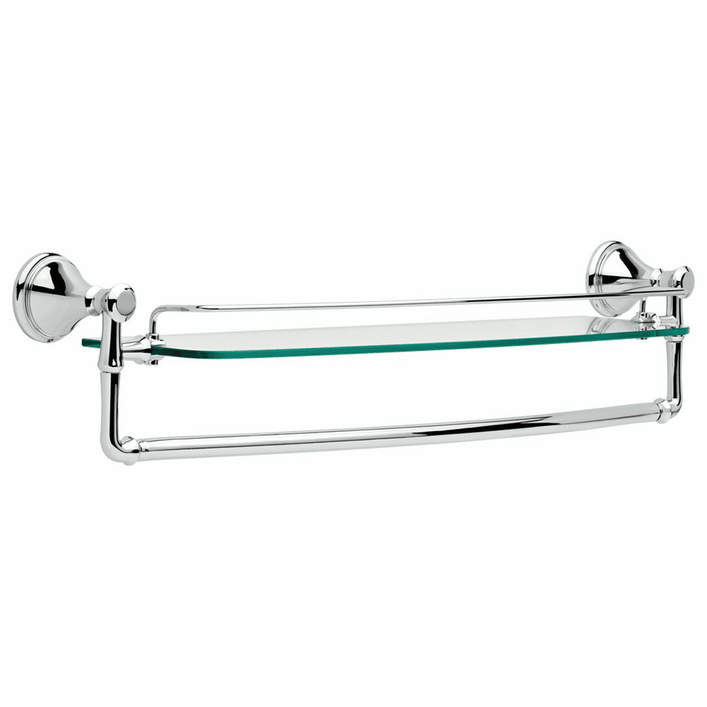 Cassidy 24" Glass Shelf, Chrome