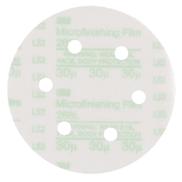 6" Hookit™ 60 Grit 6 Holes 268L Sanding Disc, Aluminum Oxide on Polyester Film (25/Box)