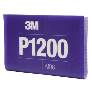 6.8" x 5.5" 1200 Grit Aluminum Oxide Hookit™ Flexible Abrasive Sheet (25/Box)