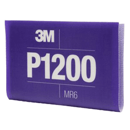 6.8" x 5.5" 1200 Grit Aluminum Oxide Hookit™ Flexible Abrasive Sheet (25/Box)