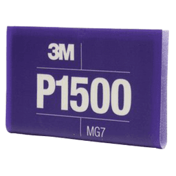 6.8" x 5.5" 1500 Grit Aluminum Oxide Hookit™ Flexible Abrasive Sheet (25/Box)