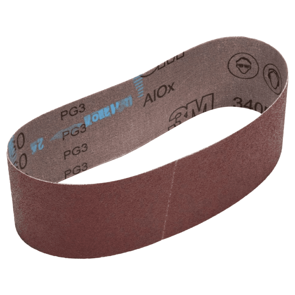 24" x 4" 50 Grit Abrasive Belt, Aluminum Oxide On Cloth