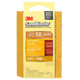 220 Grit Edge Detailing Sanding Sponge, 4-1/2" x 2-1/2" x 1