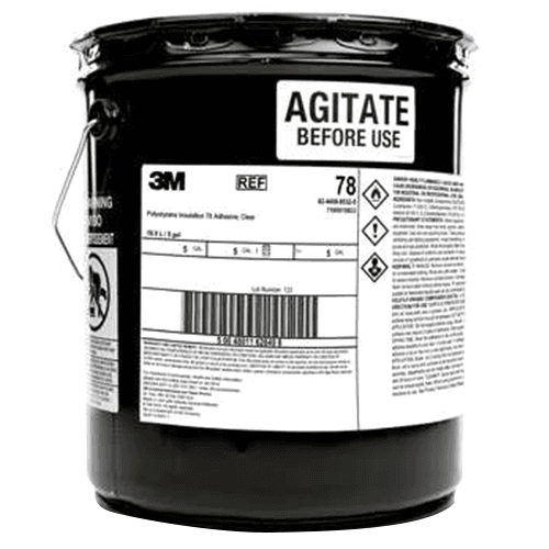 Polystyrene Insulation Adhesive, Clear, 5 Gallon Pail