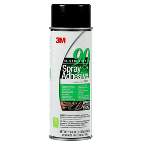 Hi-Strength 90 Low VOC Spray Adhesive, Clear, 19 oz Can