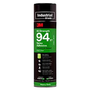 94 ET Low VOC Hi-Strength Spray Adhesive, Clear, 24fl oz Can
