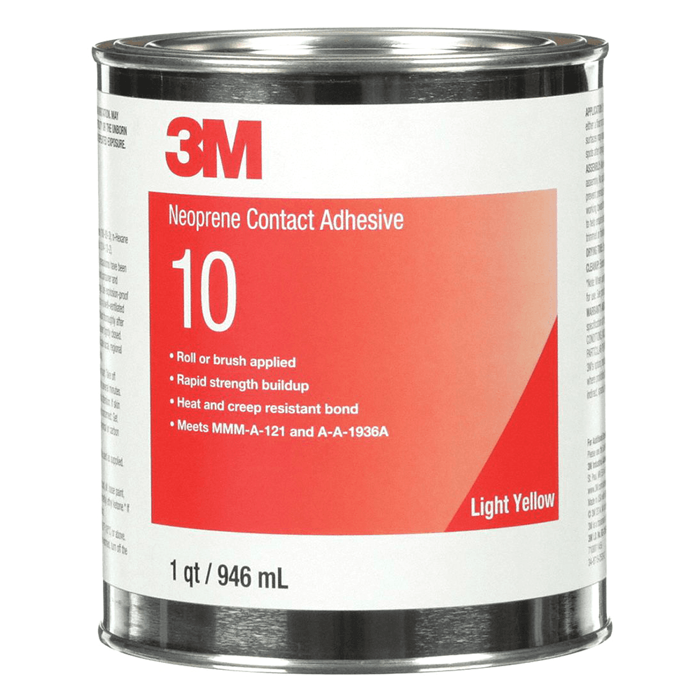 Neoprene 10 Contact Adhesive, Light Yellow, 1 Quart Can