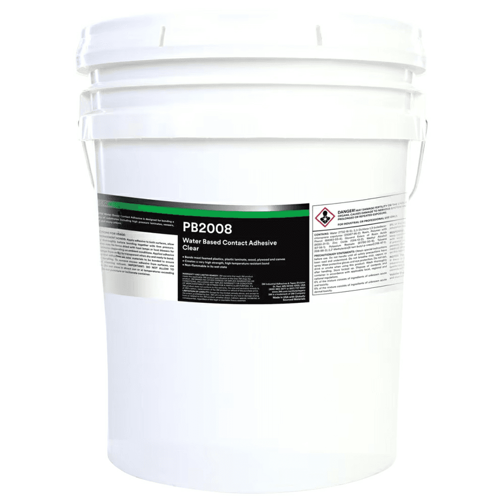 PB2008 Water Based Contact Adhesive, Neutral, 5 Gallon Drum (Pail)