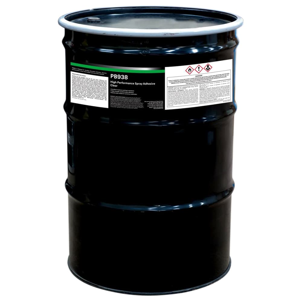 PB938 High Strength Contact Adhesive, Transparent, 55 Gallon