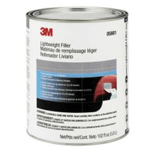 Lightweight Body Filler, 1 Gallon, Gray/Red