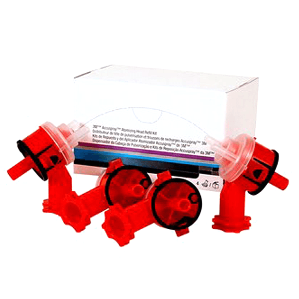 Accuspray Atomizing Head Refill, Red, 4/Kit