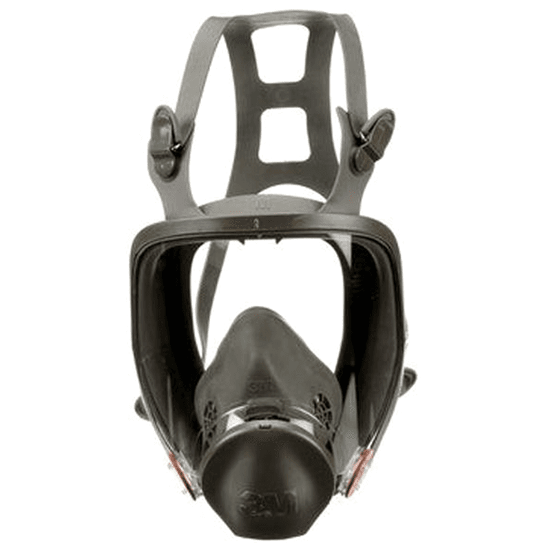 6800 Medium Full Facepiece Respirator with Exhale Valve, Case of 4