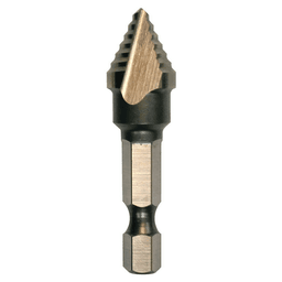 1/4" - 1/2" High Speed Steel Step Drill Bit, 1/4" Shank