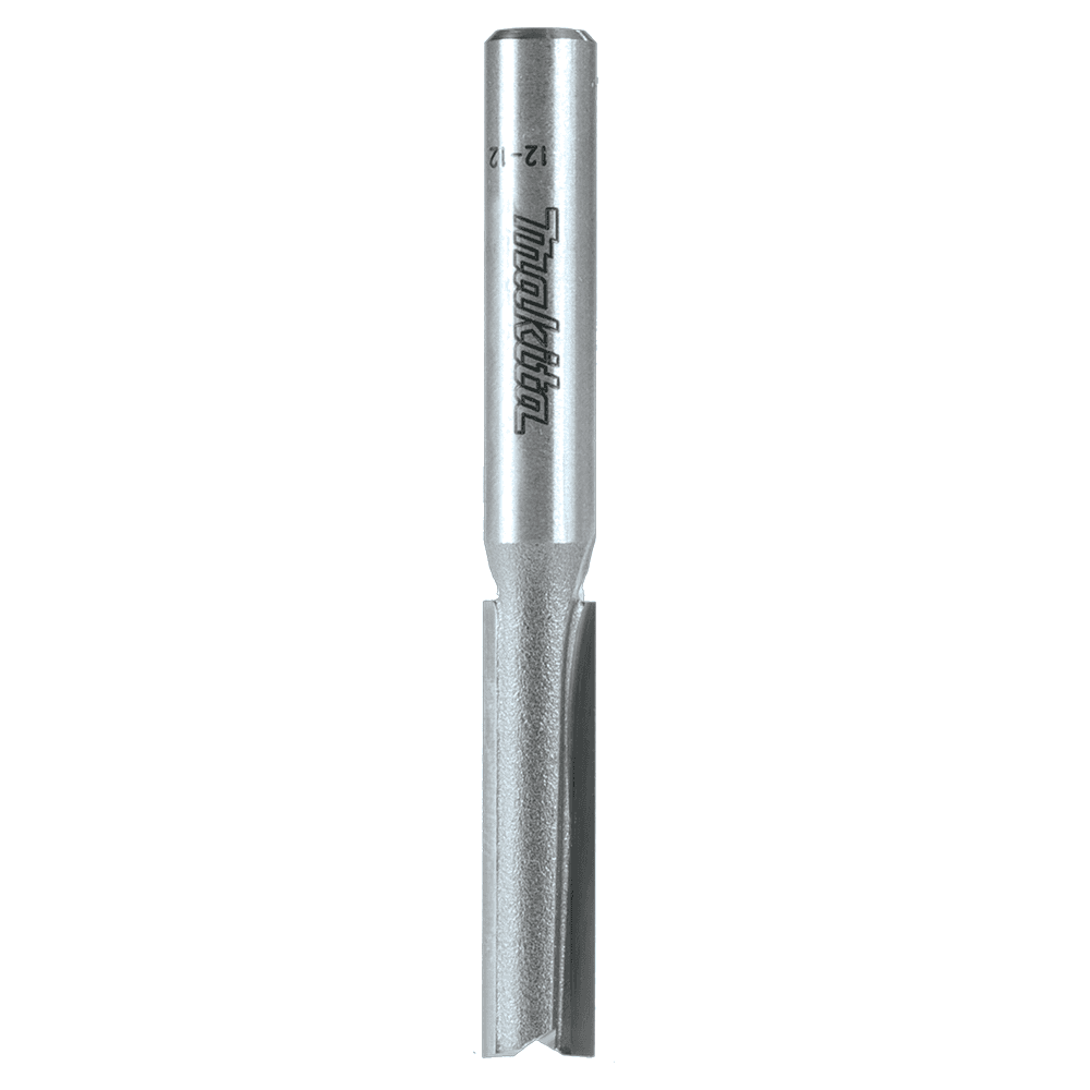 3/16" x 2" Straight Router Bit, 2-Flute, 1/4" Shank