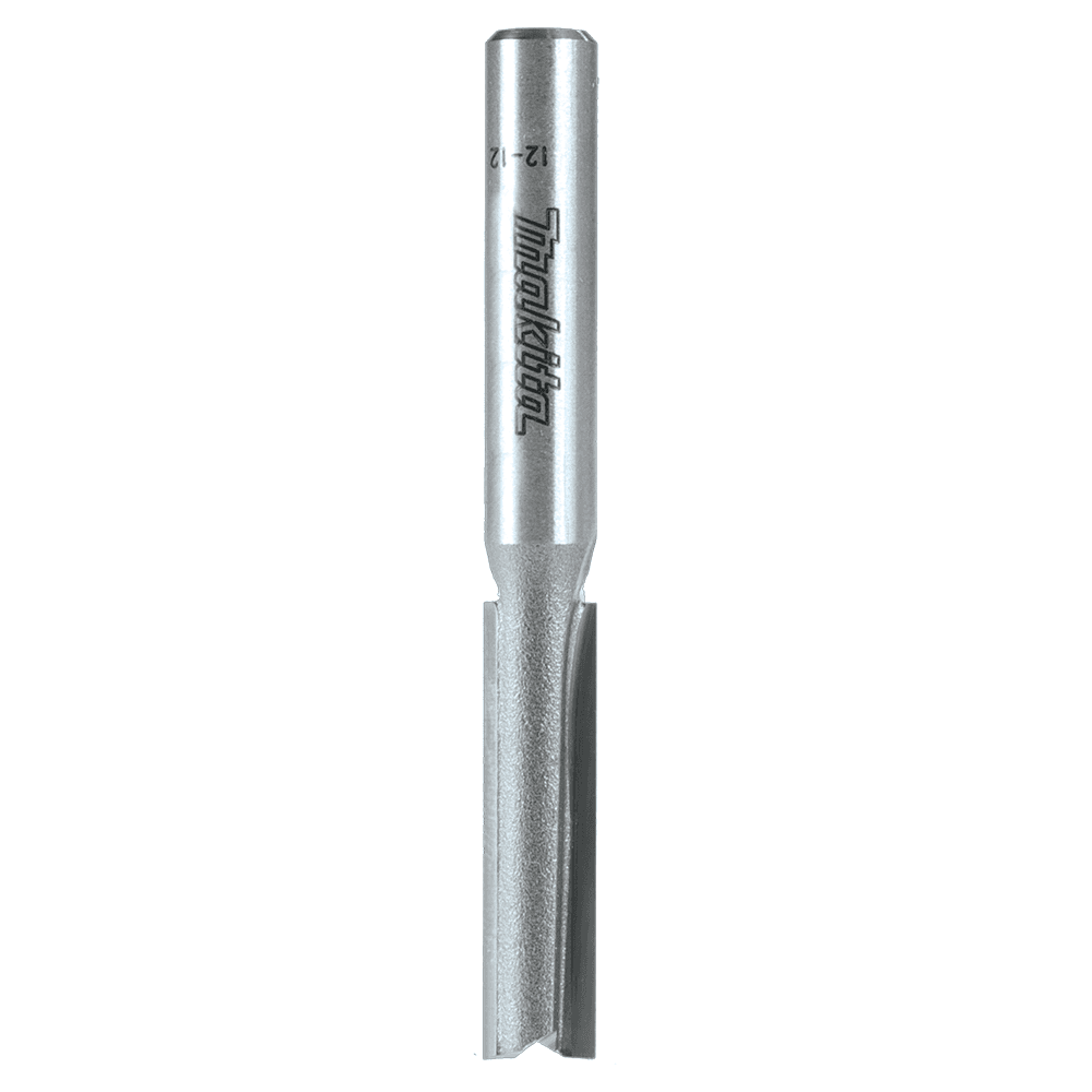 1/4" x 2" Straight Router Bit, 2-Flute, 1/4" Shank