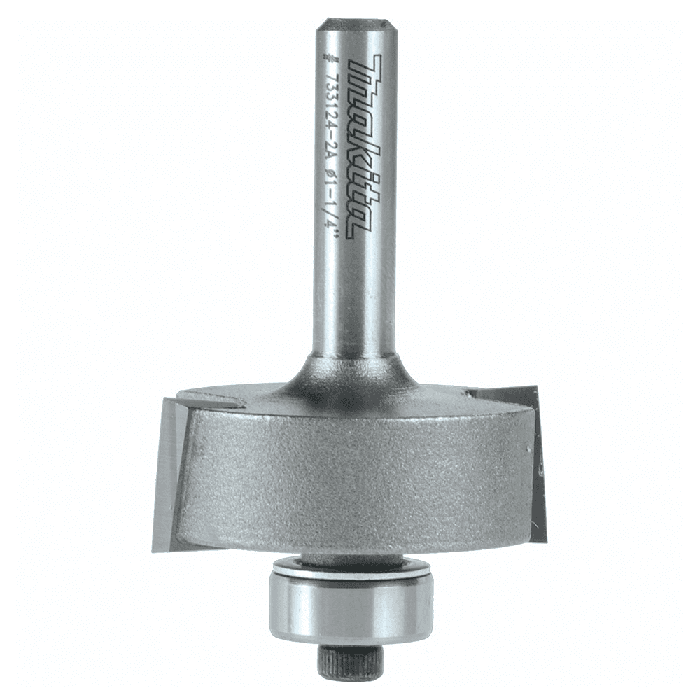 1-1/4" x 2" Rabbet Router Bit, 2-Flute, 1/4" Shank
