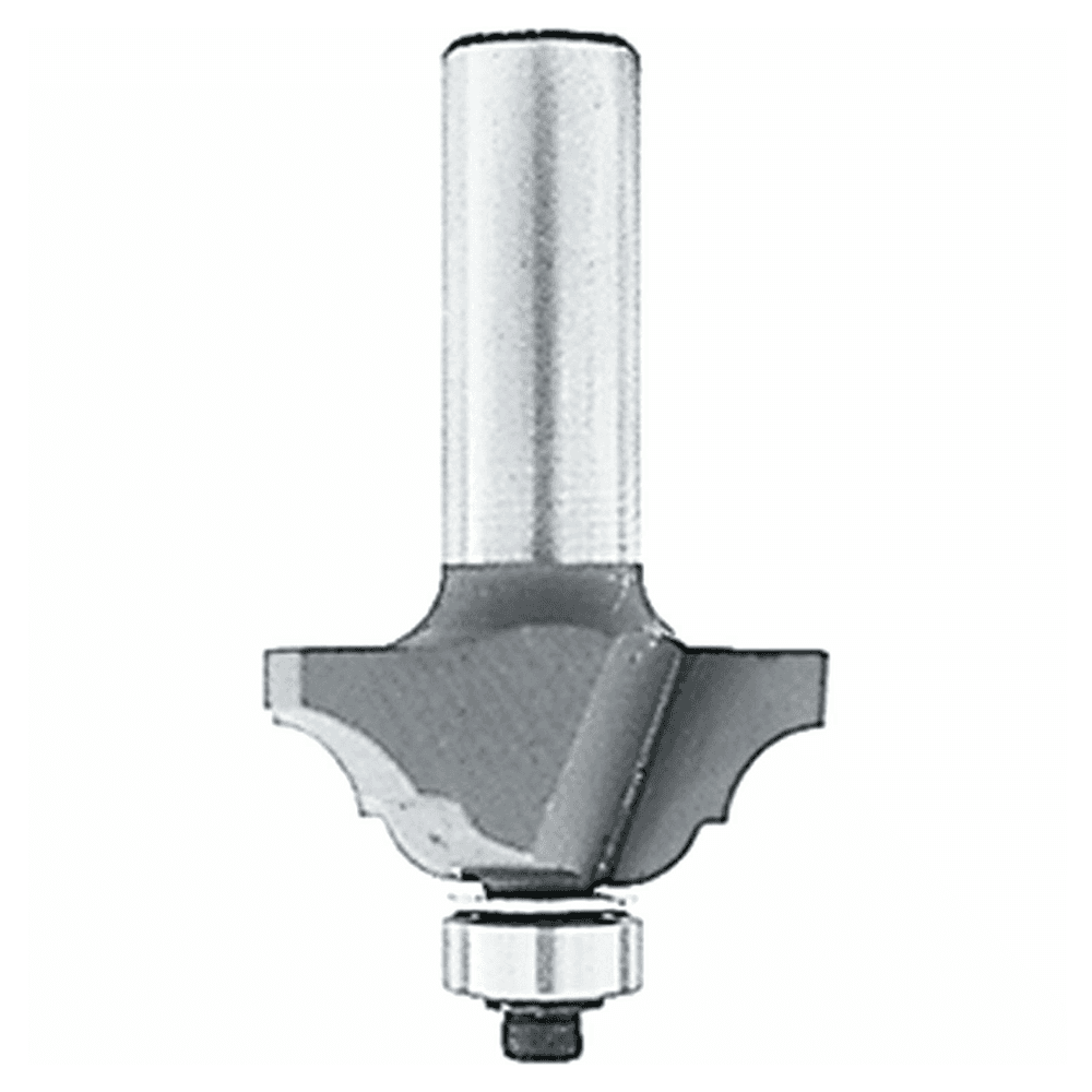1-1/4" x 5/16" Radius Classical Bead/Cove Router Bit, 2 Flute, 1/4" Shank