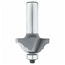 1-1/4" x 5/16" Radius Classical Bead/Cove Router Bit, 2 Flute, 1/4" Shank