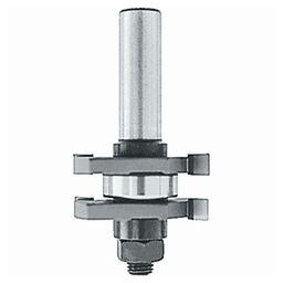 1-5/8" x 3" 2-Cutter Tongue/Groove Router Bit, 2-Wing, 1/2" Shank