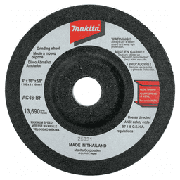 4" 46 Grit Flex Grinding Wheel, Aluminum Oxide (10/Pack)