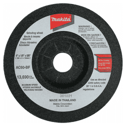 4" 60 Grit Flex Grinding Wheel, Aluminum Oxide (10/Pack)
