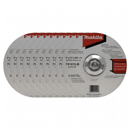 9" 24 Grit Hubbed Grinding Wheel, Aluminum Oxide (10/Pack)