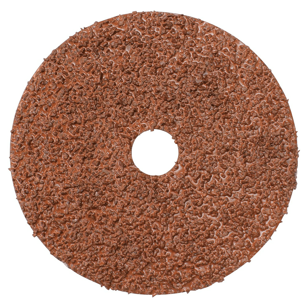 4" 24 Grit No Holes Abrasive Disc, Resin Fiber (5/Pack)
