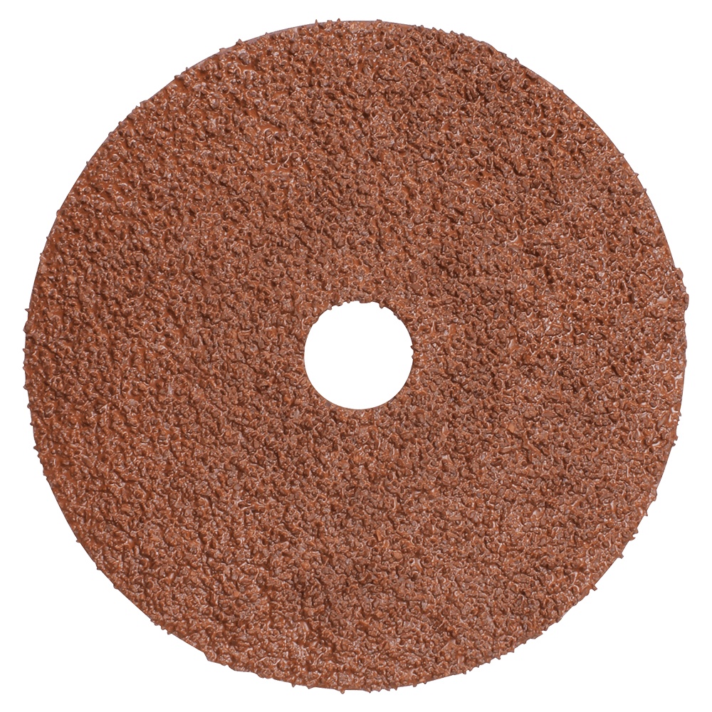 4" 36 Grit No Holes Abrasive Disc, Resin Fiber (25/Pack)