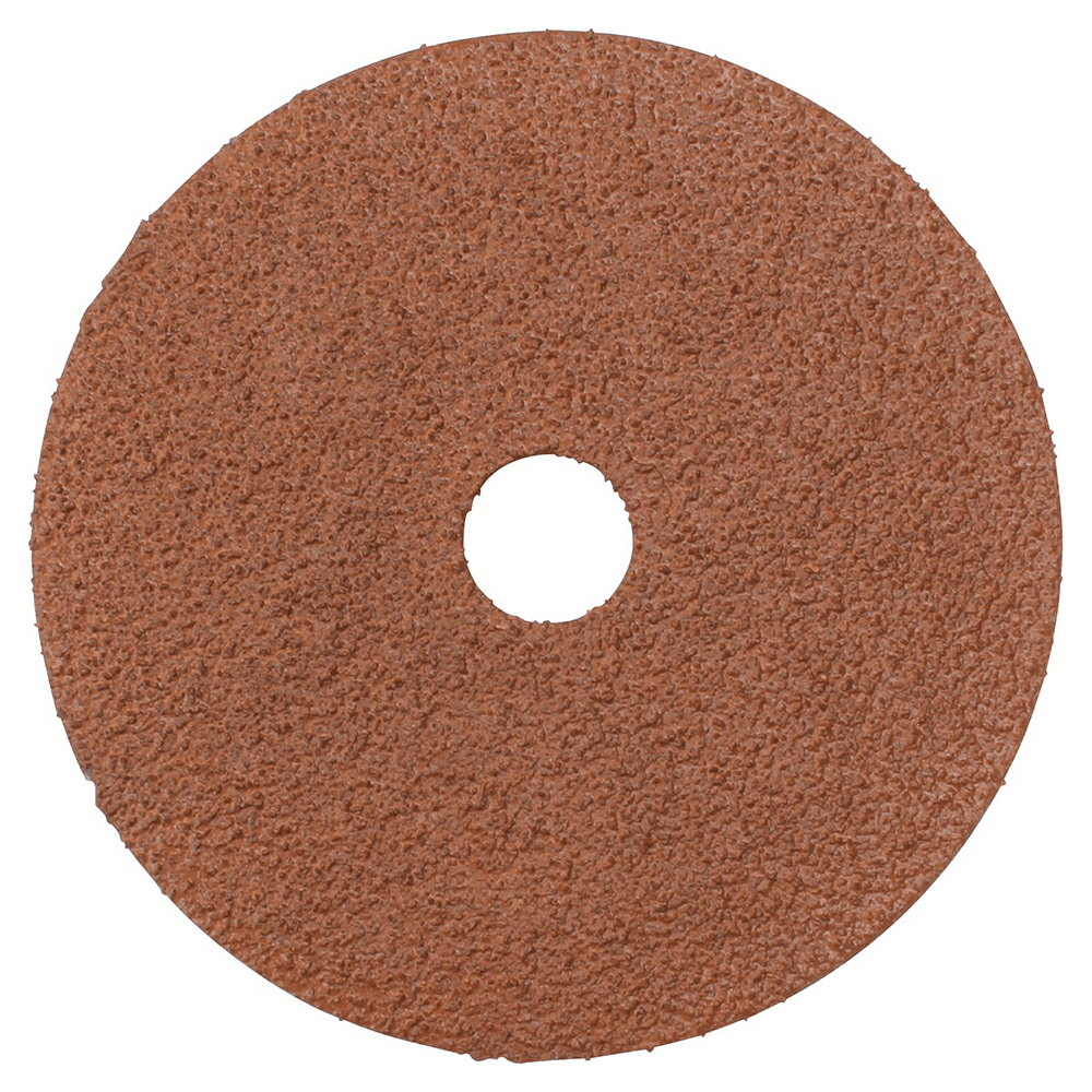 4" 50 Grit No Holes Abrasive Disc, Resin Fiber (5/Pack)