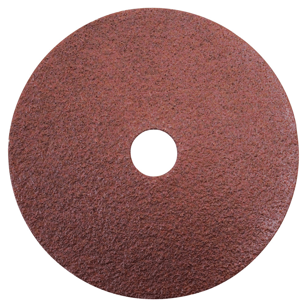4" 100 Grit No Holes Abrasive Disc, Resin Fiber (25/Pack)