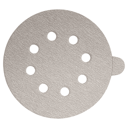5" PSA 120 Grit Abrasive 8 Holes Sanding Disc, Aluminum Oxide on Paper (5/Pack)