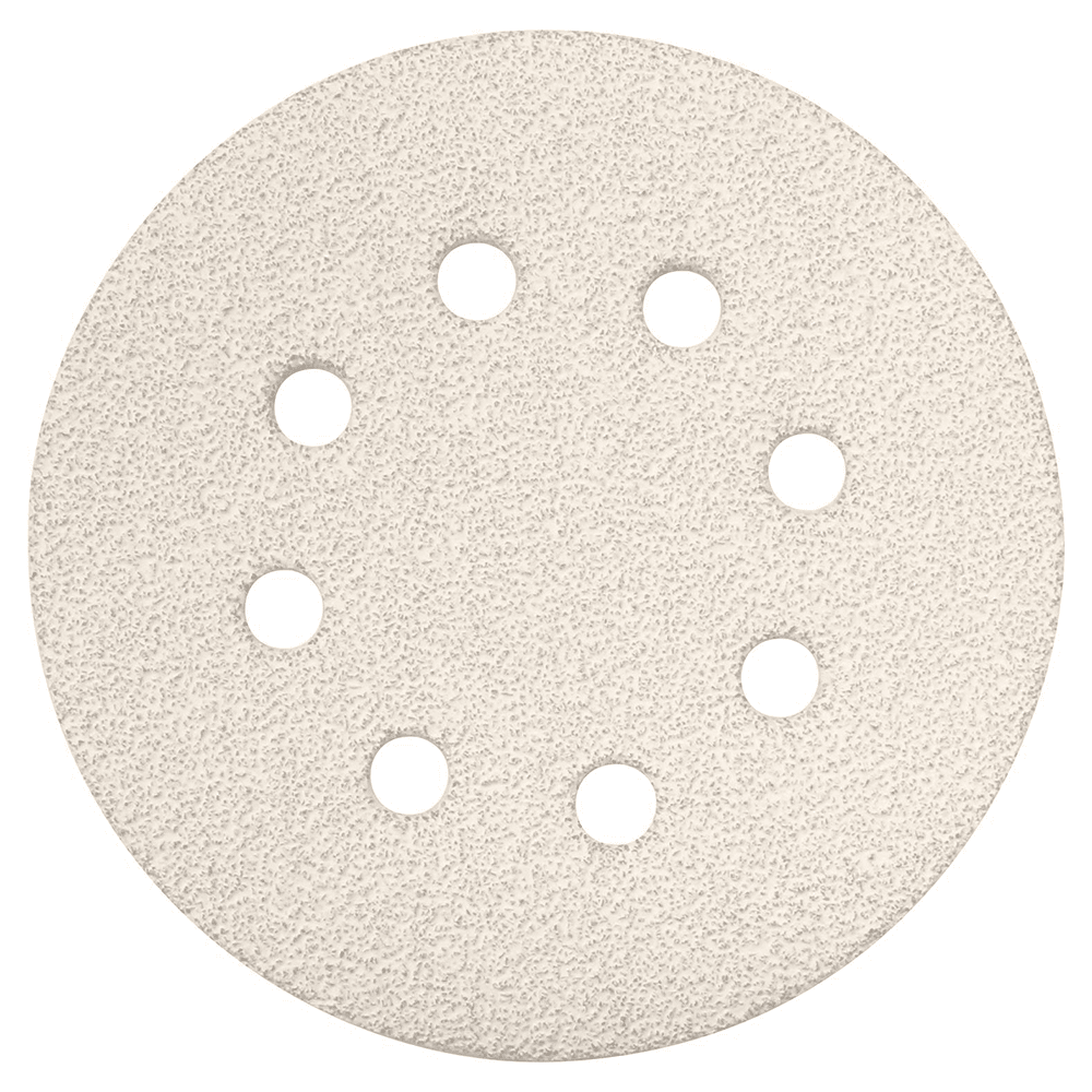 5" Hook/Loop 40 Grit Abrasive 8 Holes Sanding Disc, Aluminum Oxide on Paper (5/Pack)