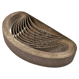 1-1/8" x 21" 40 Grit Abrasive Belt, Aluminum Oxide (10/Pack)