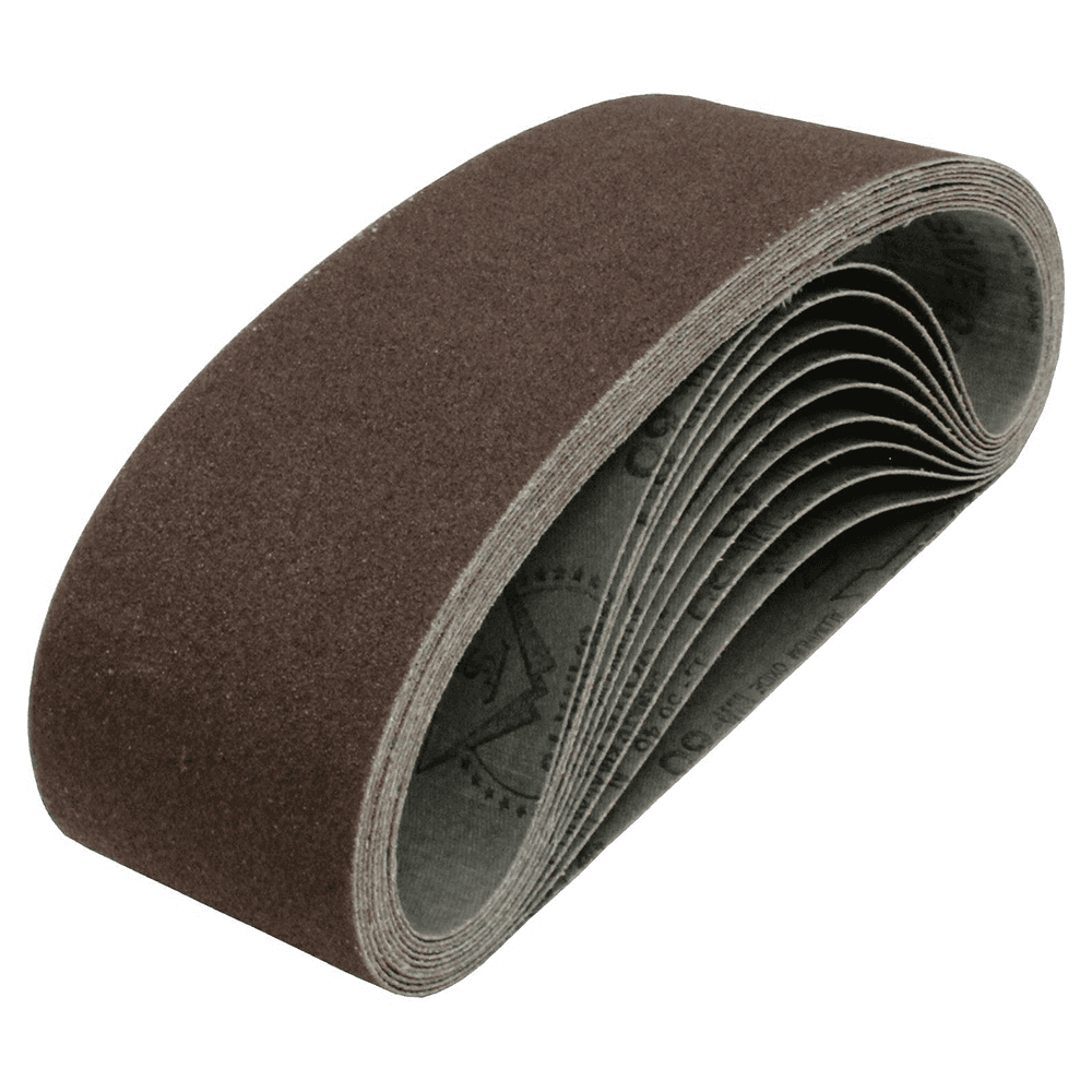 3" x 24" 150 Grit Abrasive Belt, Aluminum Oxide (10/Pack)