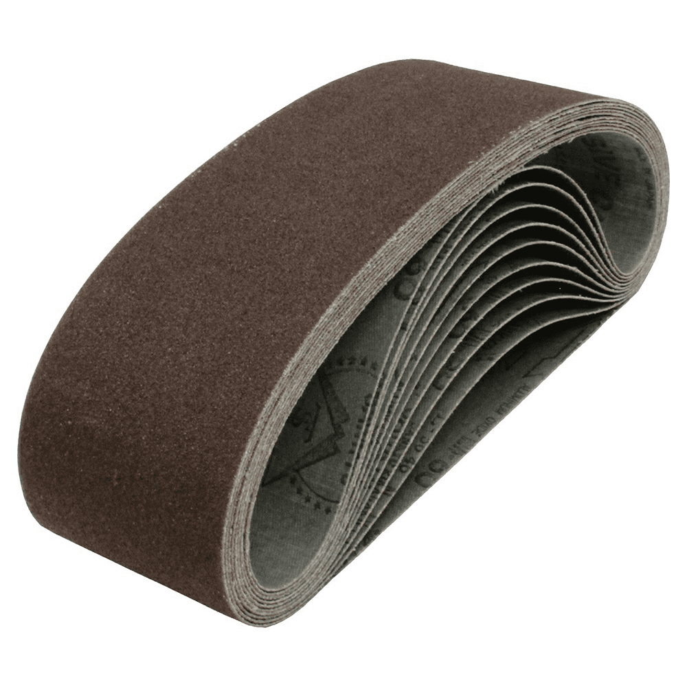 4" x 24" 150 Grit Abrasive Belt, Aluminum Oxide (10/Pack)