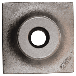 6" x 6" Tamper Plate, 1-1/8" Hex