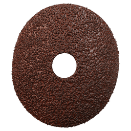 4-1/2" 24 Grit No Holes Abrasive Disc, Resin Fiber (25/Pack)