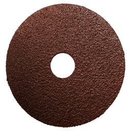4-1/2" 36 Grit No Holes Abrasive Disc, Resin Fiber (25/Pack)