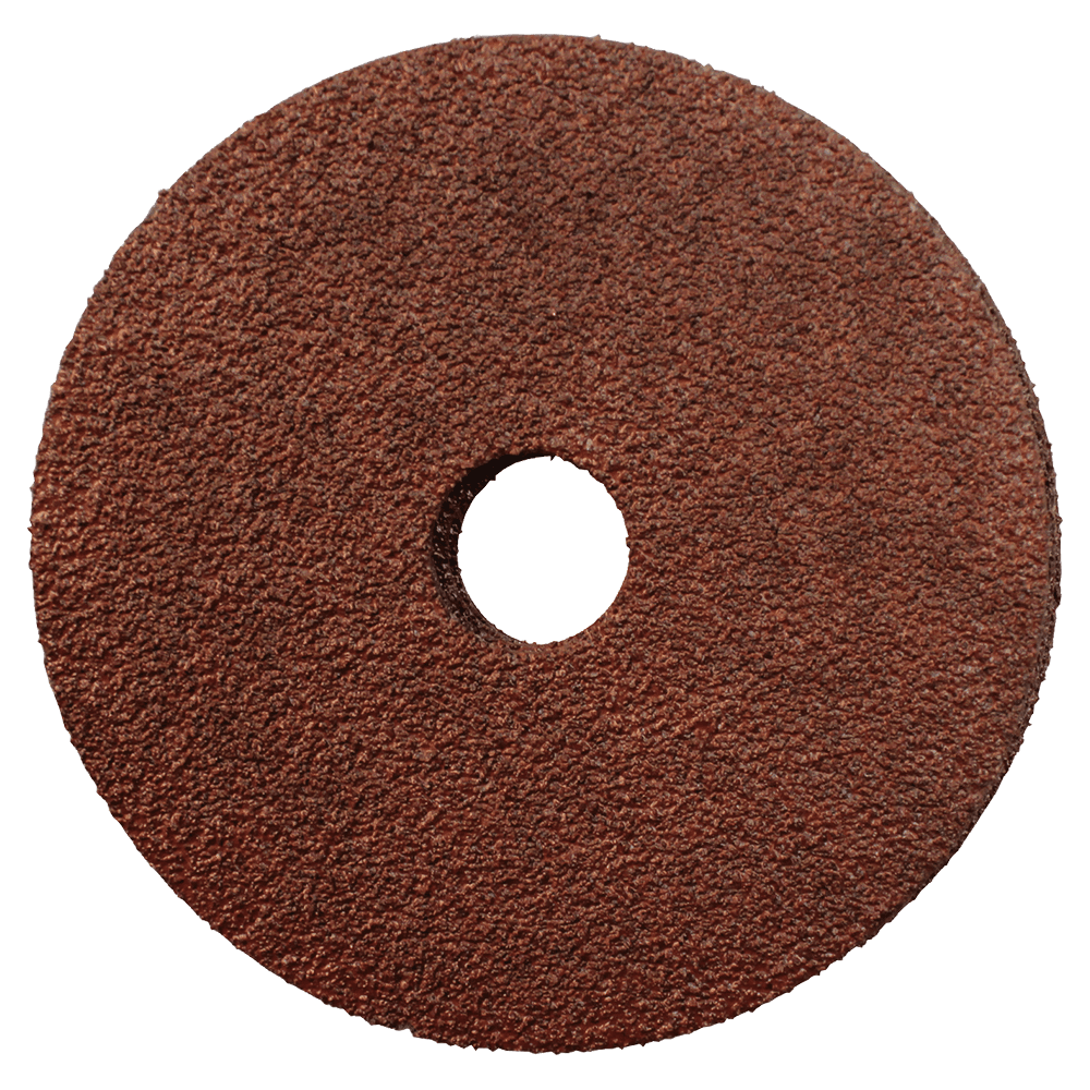 4-1/2" 50 Grit No Holes Abrasive Disc, Resin Fiber (5/Pack)
