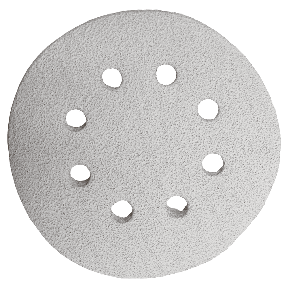 5" Hook/Loop 60 Grit Abrasive 8 Holes Sanding Disc, Aluminum Oxide on Paper (5/Pack)
