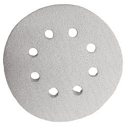 5" Hook/Loop 60 Grit Abrasive 8 Holes Sanding Disc, Aluminum Oxide on Paper (5/Pack)