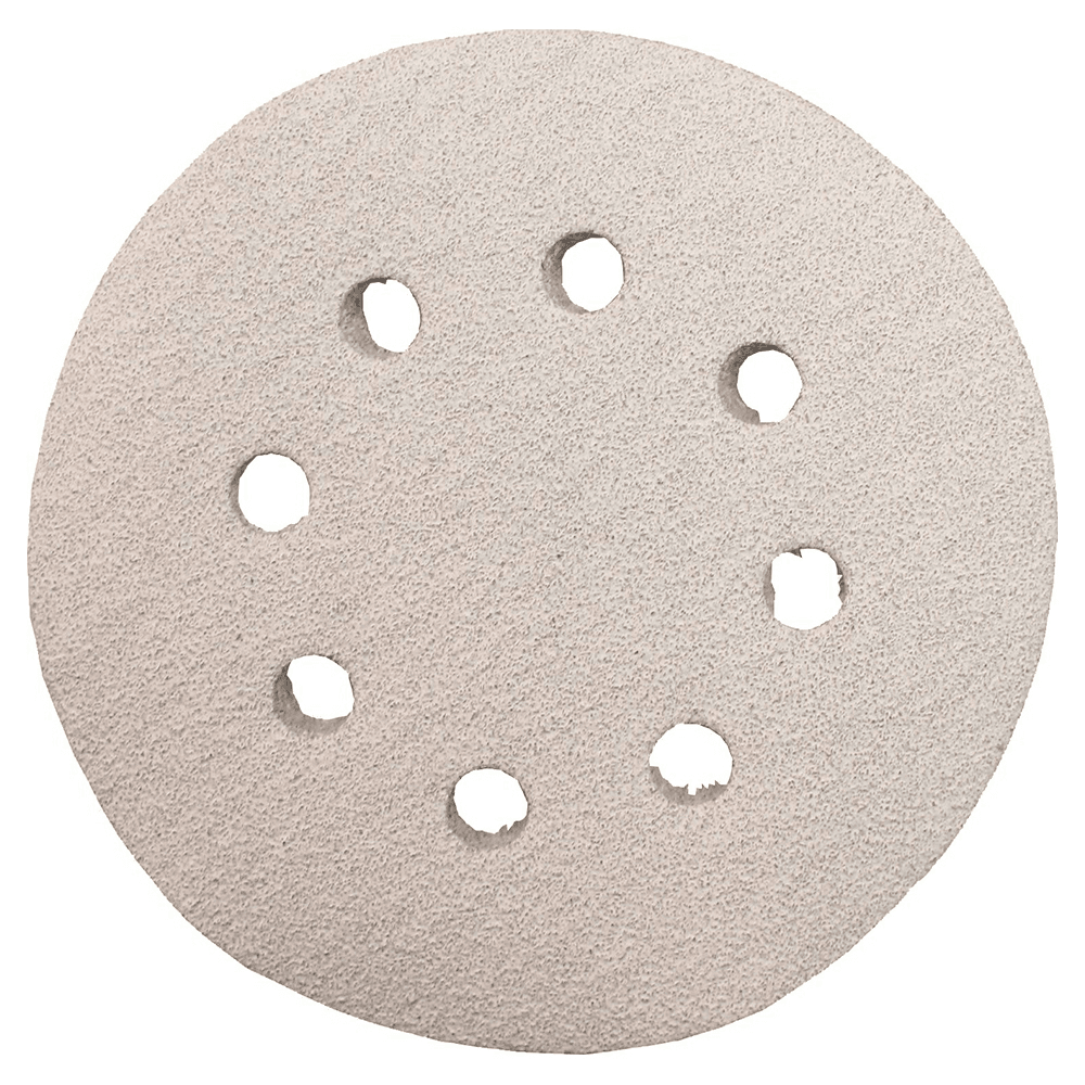 5" Hook/Loop 80 Grit Abrasive 8 Holes Sanding Disc, Aluminum Oxide on Paper (5/Pack)