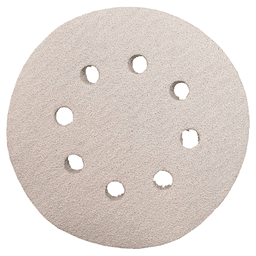 5" Hook/Loop 80 Grit Abrasive 8 Holes Sanding Disc, Aluminum Oxide on Paper (5/Pack)