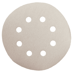 5" Hook/Loop 240 Grit Abrasive 8 Holes Sanding Disc, Aluminum Oxide on Paper (5/Pack)