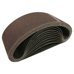 3" x 18" 60 Grit Abrasive Belt, Aluminum Oxide (10/Pack)