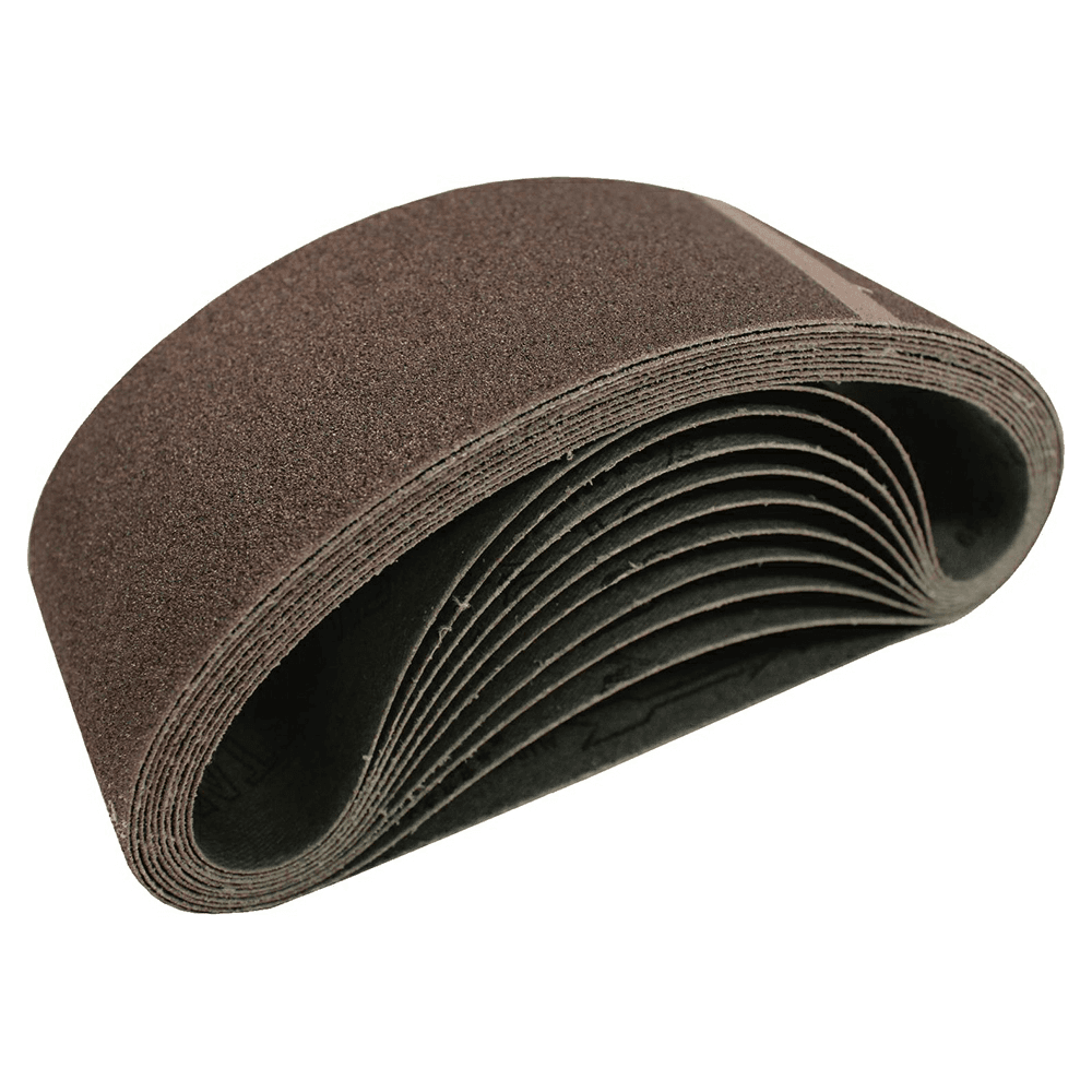 3" x 18" 100 Grit Abrasive Belt, Aluminum Oxide (10/Pack)