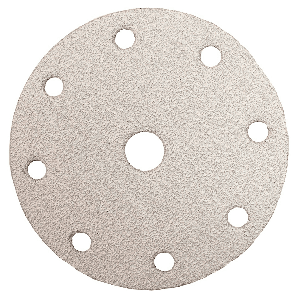 6" Hook/Loop 40 Grit Abrasive 8 Holes Sanding Disc, Aluminum Oxide on Paper (10/Pack)