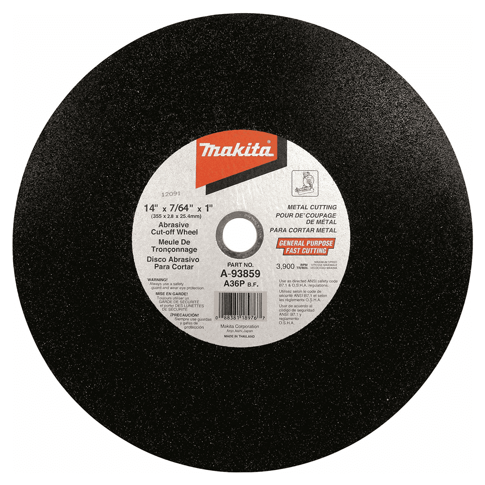 14" x 7/64" Abrasive Cut-Off Wheel (25/Pack)