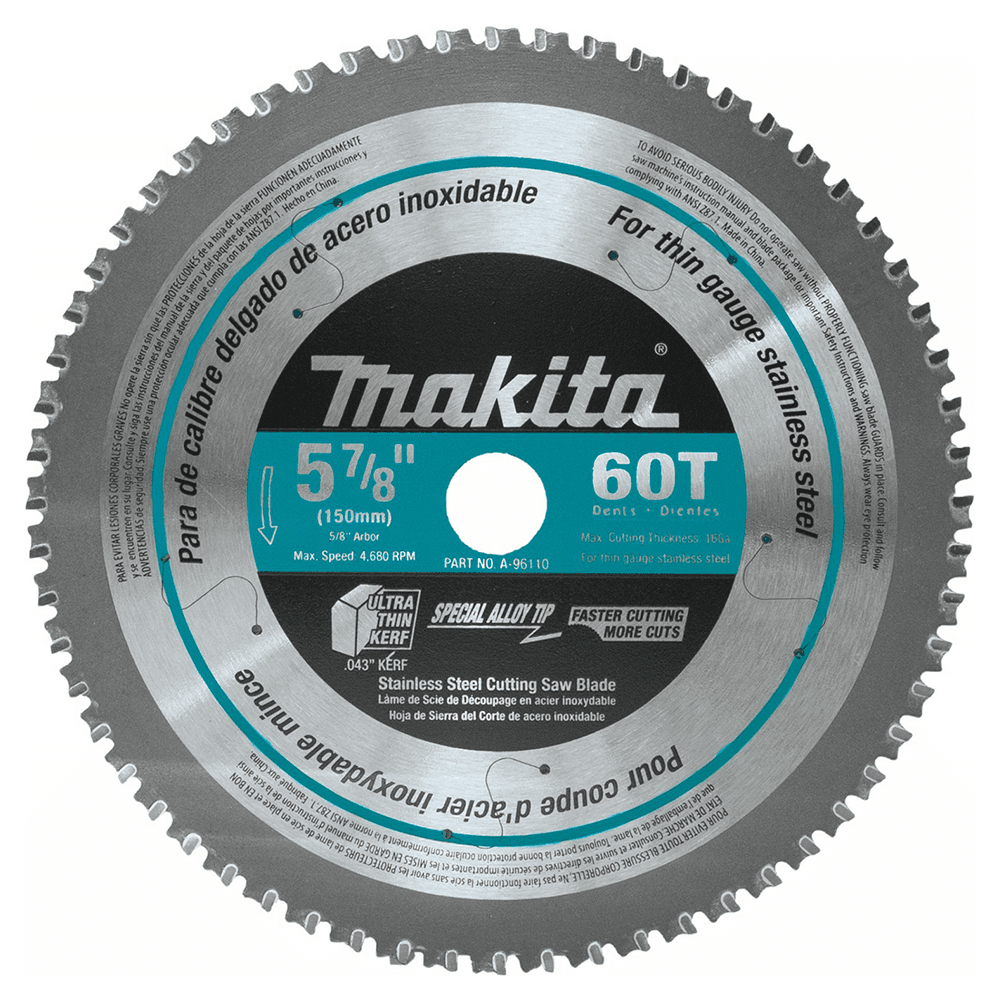 5-7/8" x 60 Teeth Cross-Cut Saw Blade