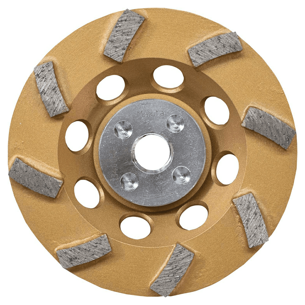 4-1/2" Low-Vibration 8 Segment Turbo Diamond Cup Wheel